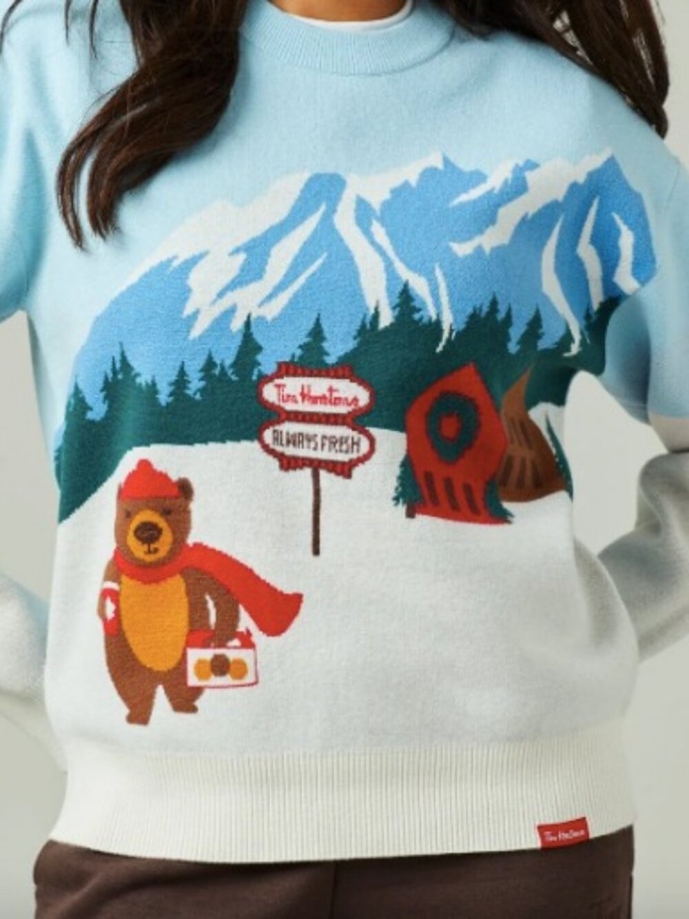 NWT Tim Hortons Unisex Holiday Sweater - Size M